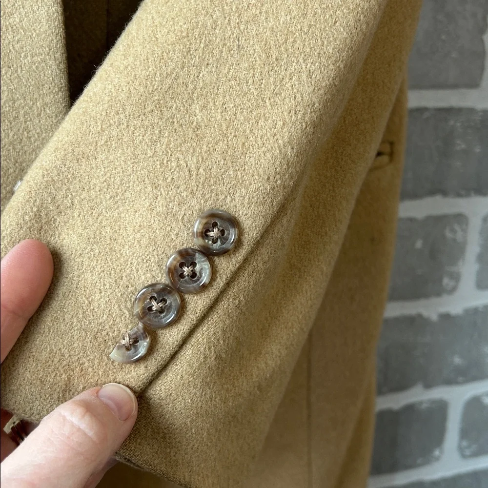 Tailors Row Luxe 100% Camel Hair Blazer | Tan Sport Coat | Mens 40R